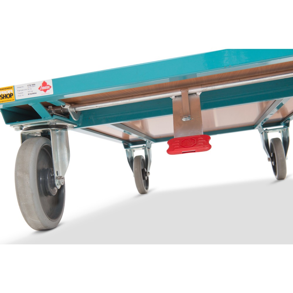 Número de imagen del producto 2: carro|plataforma de mesa pesado Ameise®, 2 niveles de 1.000 x 600 mm