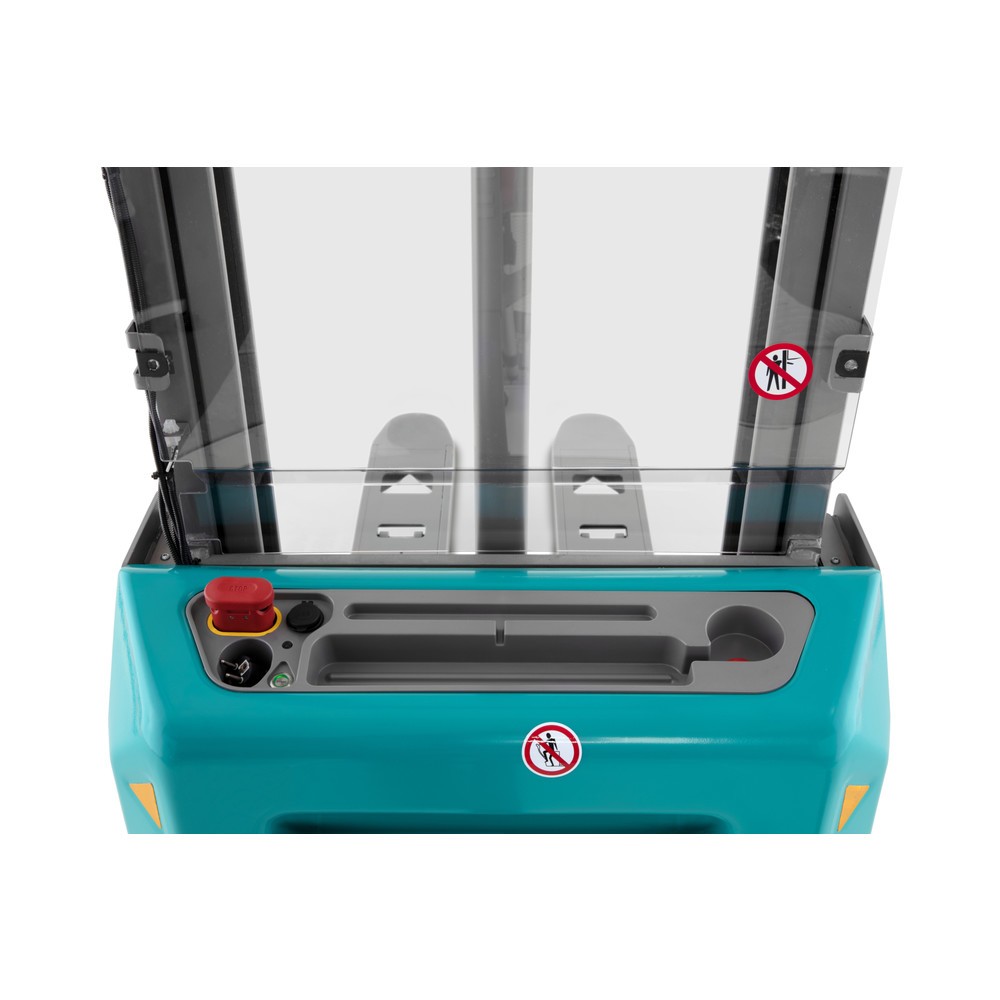 Número de imagen del producto 4: Carretilla elevadora eléctrica Ameise® PSE 1.2, mástil de elevación telescópico doble, altura de elevación 2.600 mm, capacidad de carga 1.200 kg