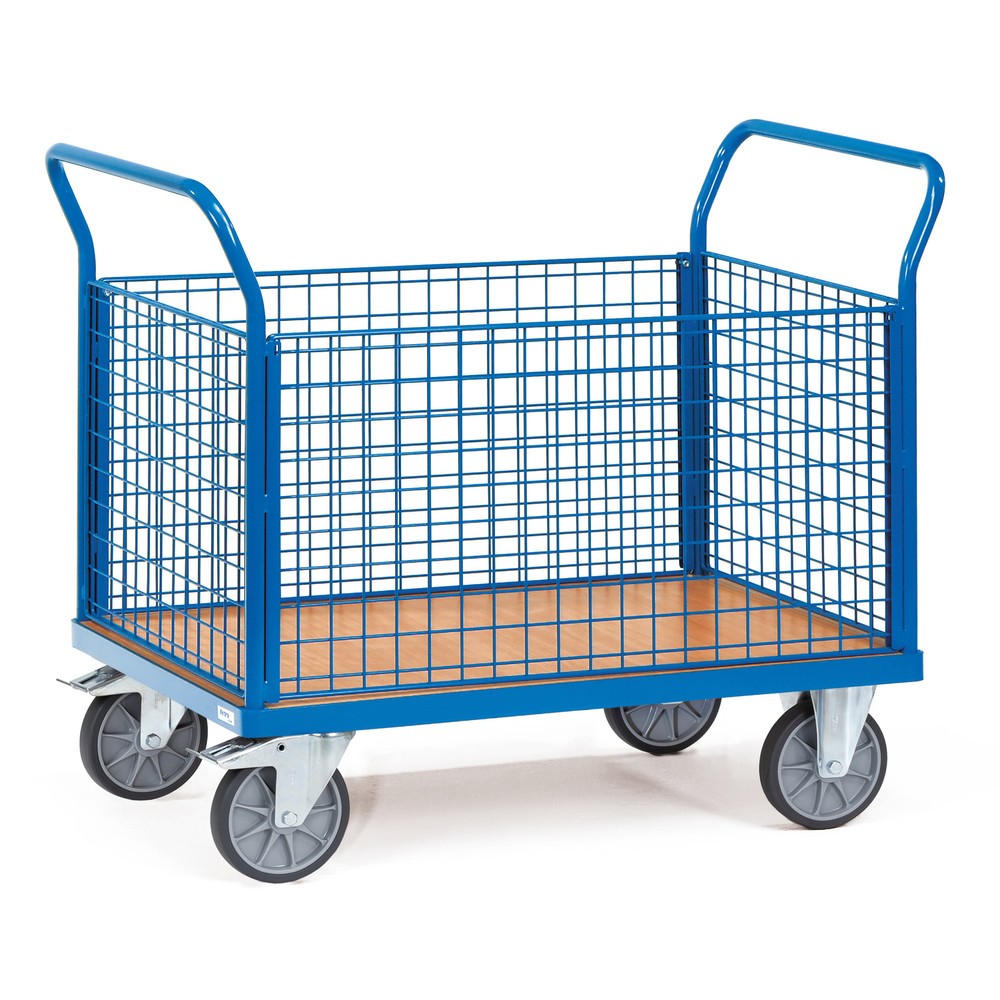 Imagen del producto: carro|plataforma de plataforma fetra®, 4 caras con paredes de celosía, área de carga An x F 700 x 1.000 mm