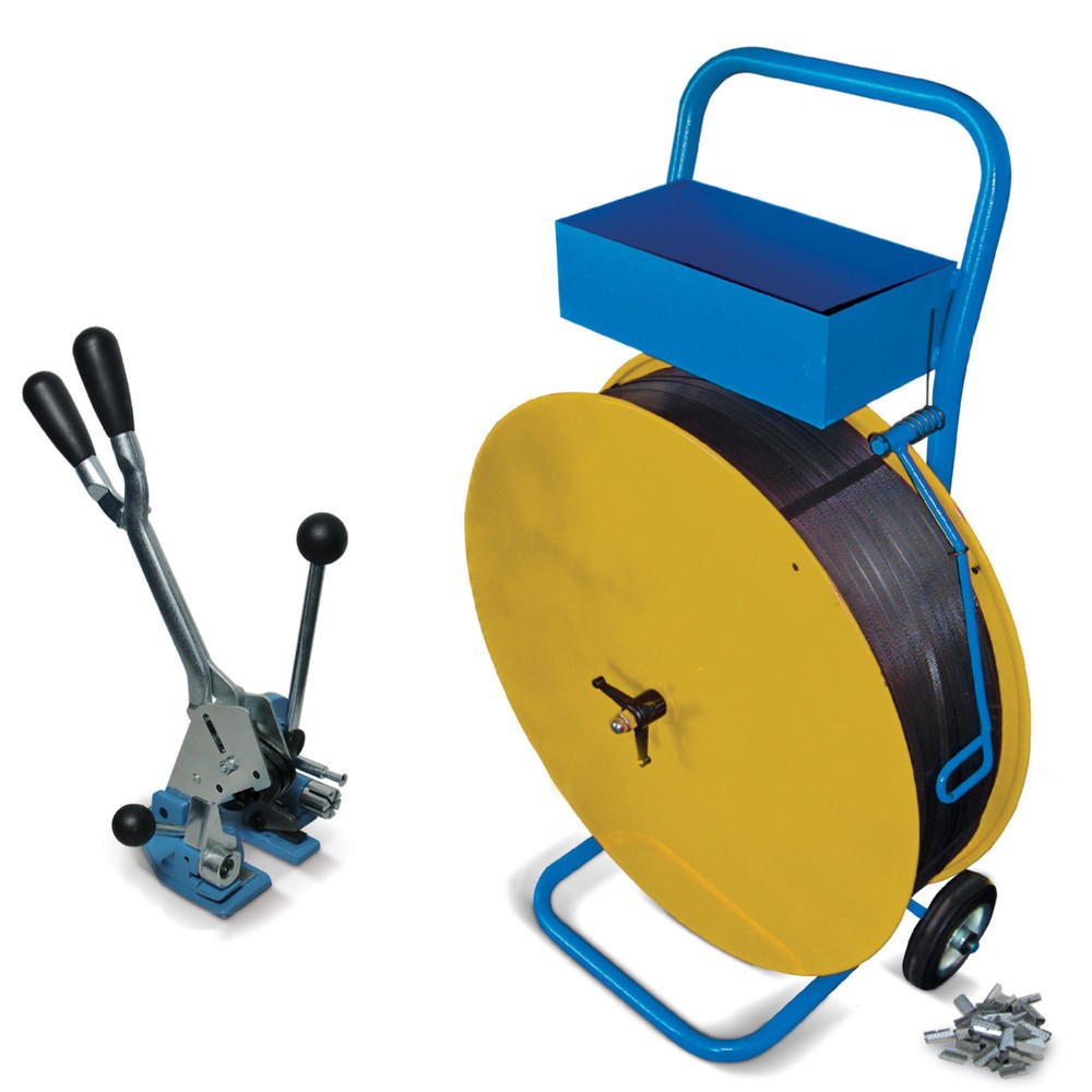 Imagen del producto: Kit de flejado Komfort para flejes PET y PP, para anchura de 13 mm