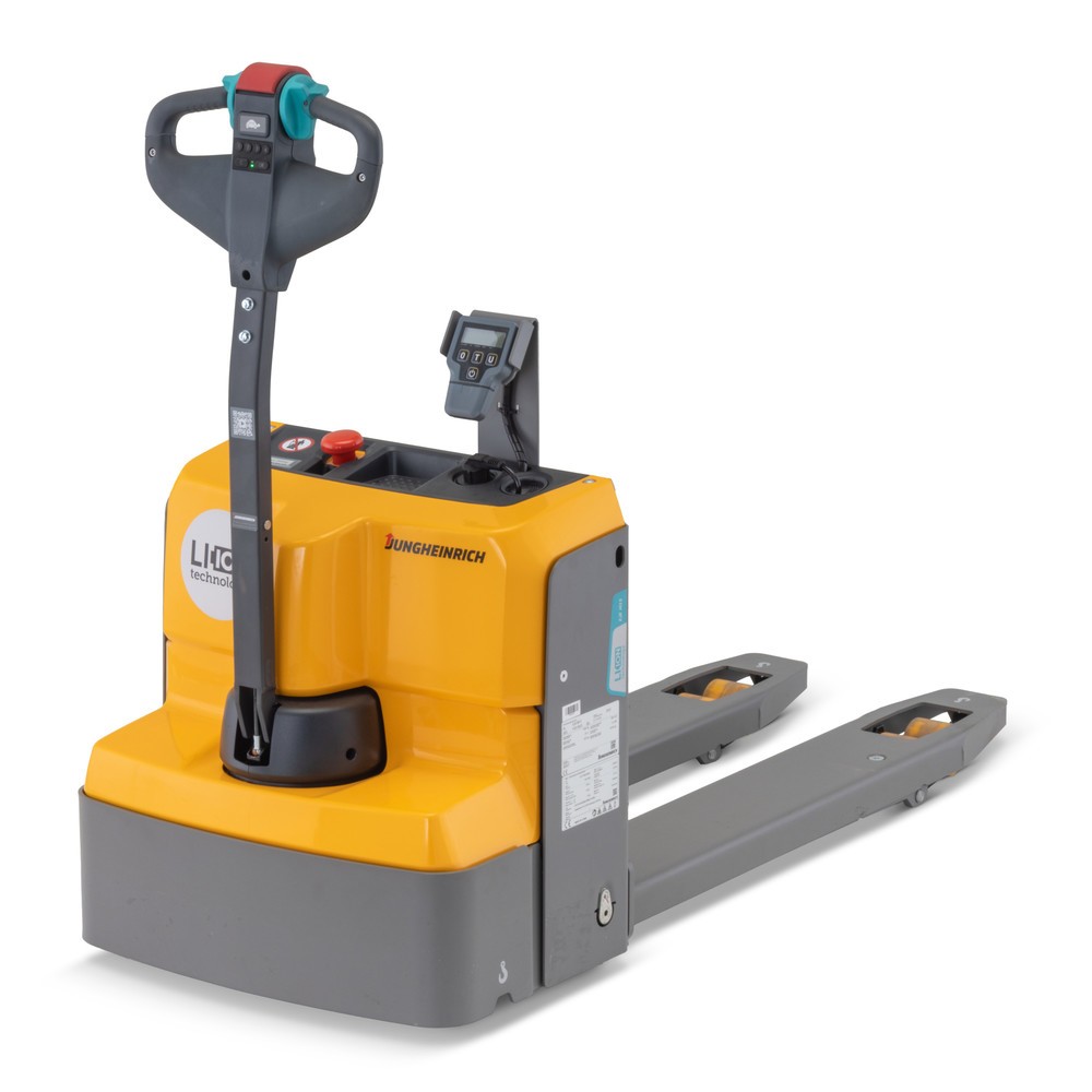 Imagen del producto: Transpaleta eléctrica Jungheinrich EJE M15 con báscula, capacidad de carga 1.500 kg